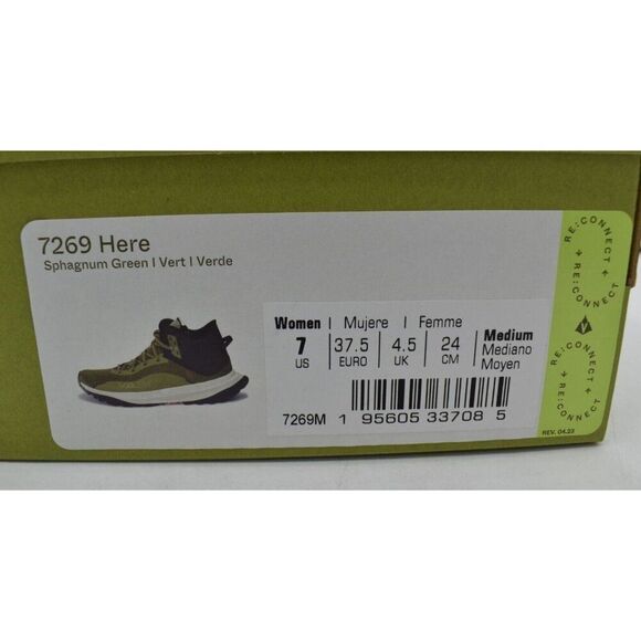 Vasque Womens Size 7 Here Mid Re-Connect Green 7269 Trail Running Hiking Shoes - Picture 12 of 12
